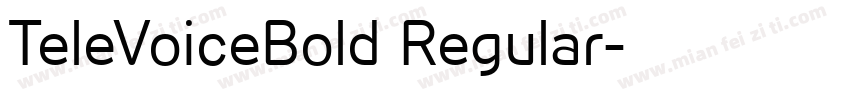 TeleVoiceBold Regular字体转换